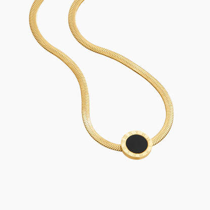 Azalea Black Pendant Necklace