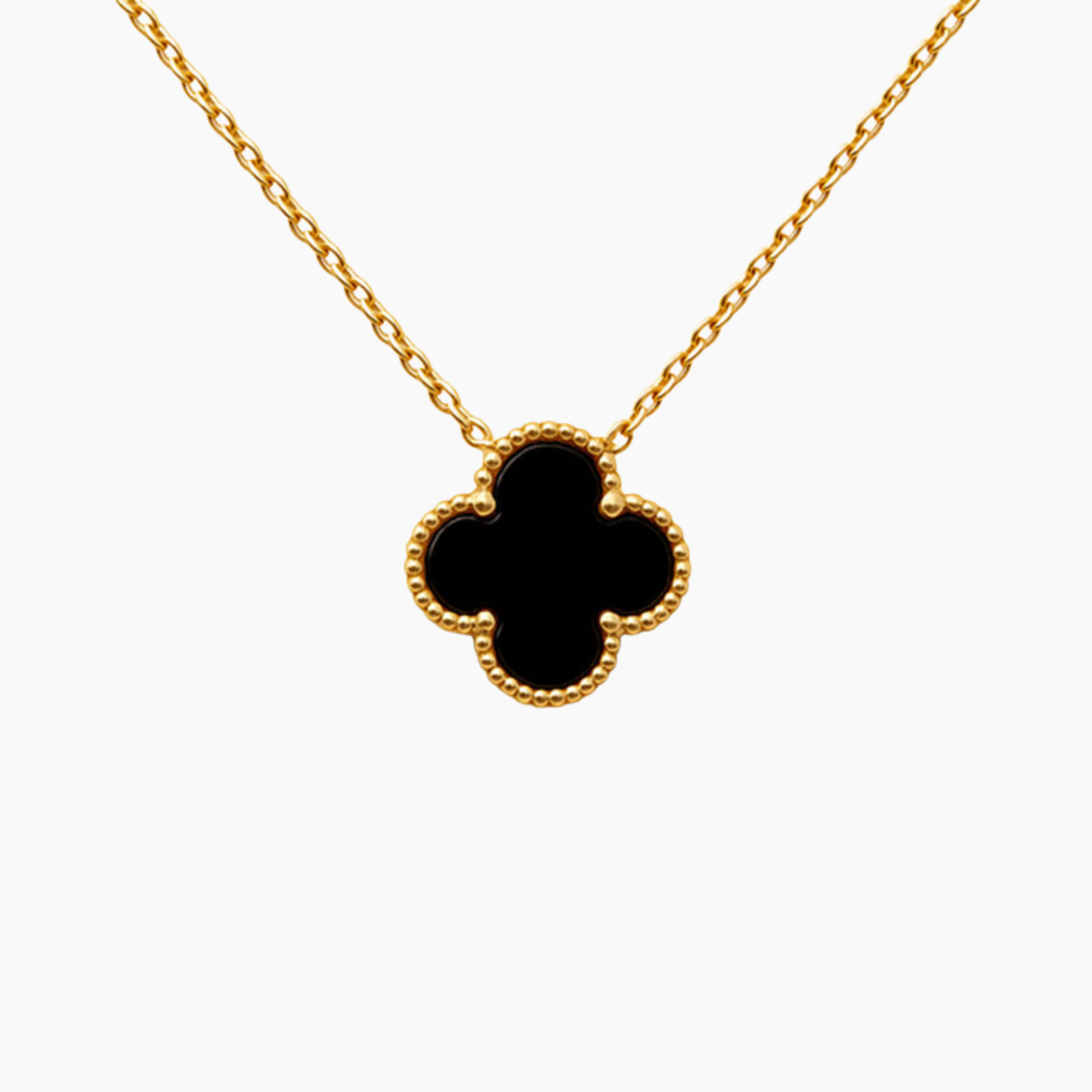 CLOVER | BLACK NECKLACE