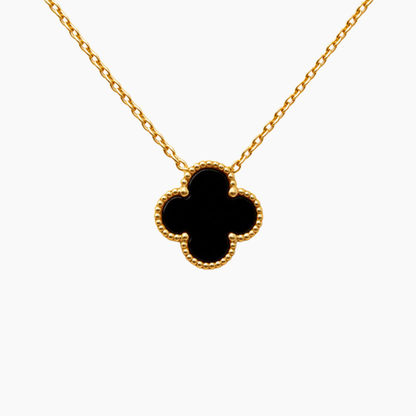 CLOVER | BLACK NECKLACE