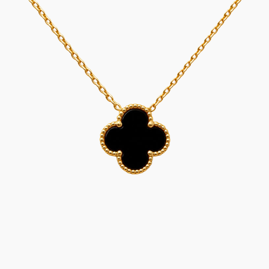 CLOVER | BLACK NECKLACE