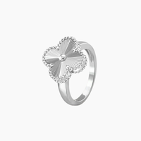 CLOVER SILVER RING