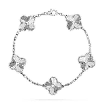 CLOVER SILVER 5 MOTIFS BRACELET