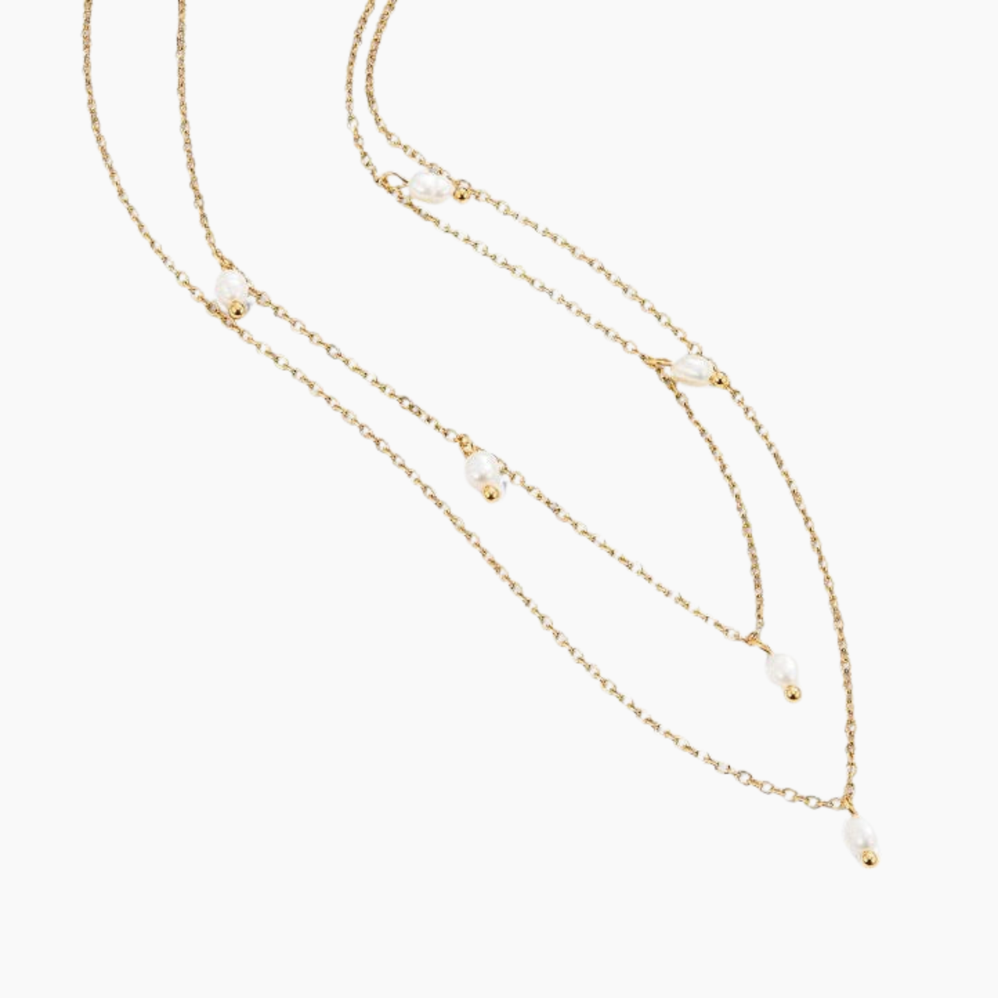 Kay Pearl Drop Layered Necklace