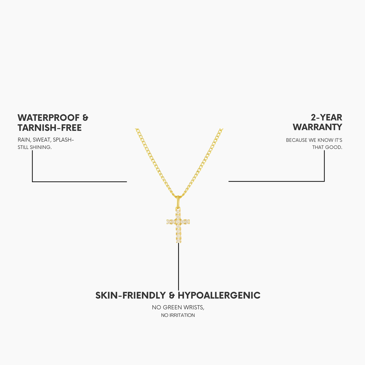 DON'T CROSS ME NECKLACE