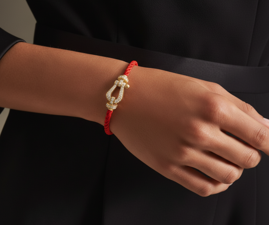 FORCE LARGE HORSESHOE FULL DIAMOND BRACELET