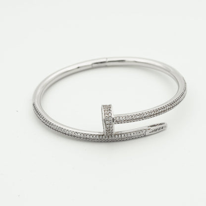 JUSTE-ARMBAND, 3,5 MM, ALLE DIAMANTEN 