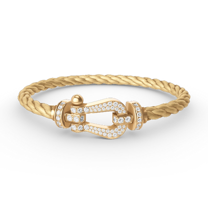 FORCE LARGE HORSESHOE FULL DIAMOND BRACELET VARIANTS