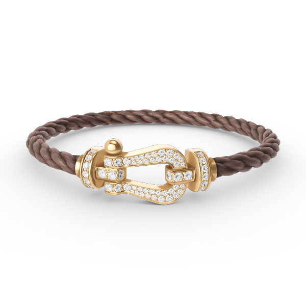 FORCE LARGE HORSESHOE FULL DIAMOND BRACELET GOLD VARIANTS