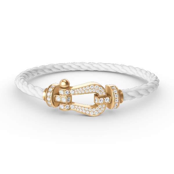 FORCE LARGE HORSESHOE FULL DIAMOND BRACELET GOLD VARIANTS