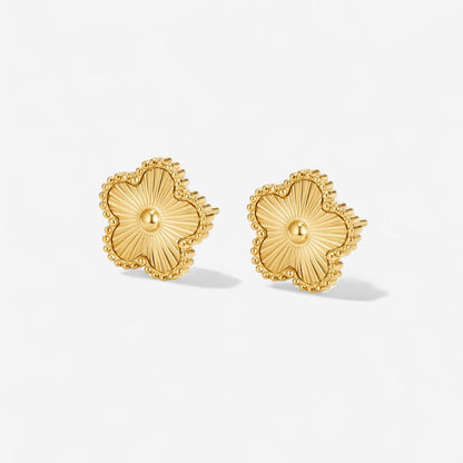 Golden Clover Earrings