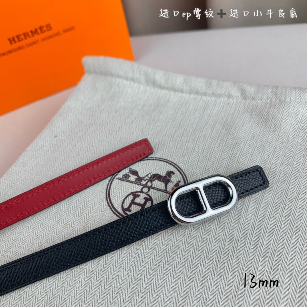 HELENE MAILLON LEDERGÜRTEL — SCHWARZ (SILBERNE BESCHLÄGE)