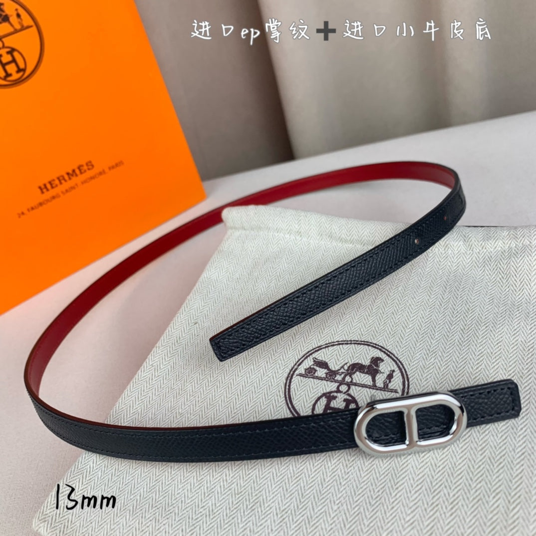 HELENE MAILLON LEDERGÜRTEL — SCHWARZ (SILBERNE BESCHLÄGE)