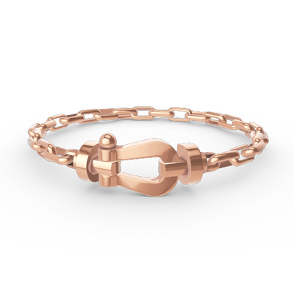 FORCE LARGE HORSESHOE CLASP  METAL BRACELET VARIANTS