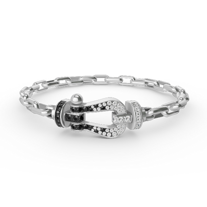 FORCE LARGE HORSESHOE CLASP  METAL BRACELET VARIANTS