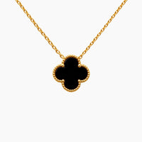 CLOVER | BLACK NECKLACE