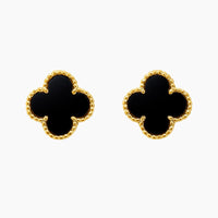 CLOVER | BLACK EARRINGS
