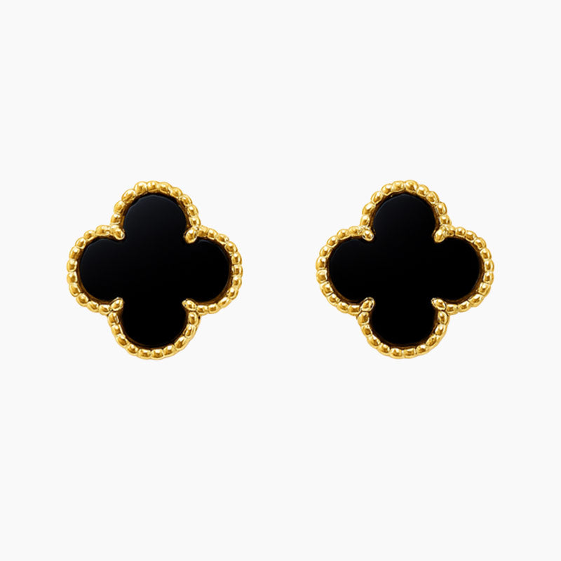 CLOVER | BLACK EARRINGS