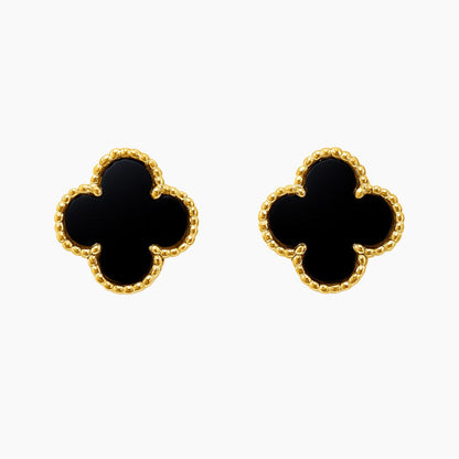 CLOVER | BLACK EARRINGS