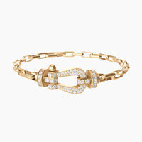 FORCE LARGE HORSESHOE CLASP  METAL BRACELET