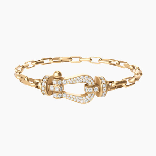 FORCE LARGE HORSESHOE CLASP  METAL BRACELET