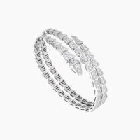 SERPENTIS DUO BRACELET SILVER DIAMOND