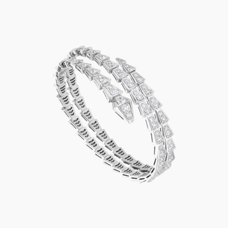 SERPENTIS DUO BRACELET SILVER DIAMOND