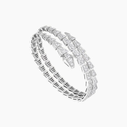 SERPENTIS DUO BRACELET SILVER DIAMOND