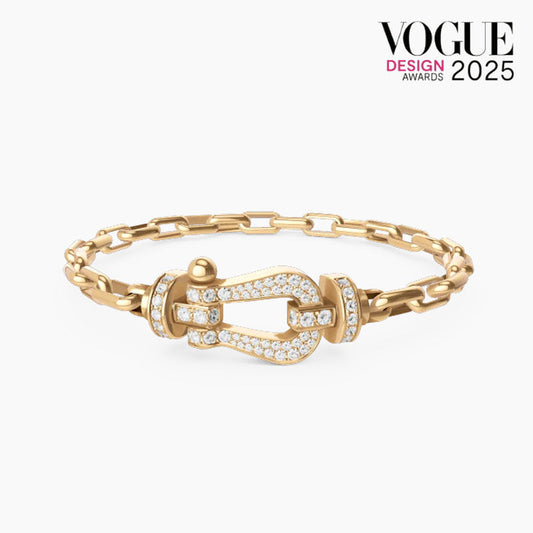 FORCE LARGE HORSESHOE CLASP  METAL BRACELET